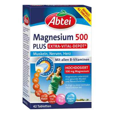 Abtei Magnesium 500 Plus Vital Depot Tabletten 42 szt. od Omega Pharma Deutschland GmbH PZN 17908347