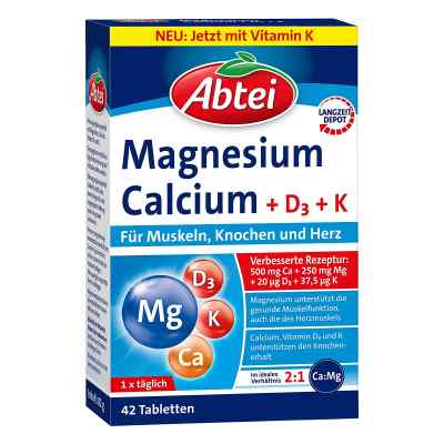 Abtei Magnesium Calcium+d+k Tabletten 42 szt. od Perrigo Deutschland GmbH PZN 17261199