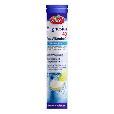 Abtei Magnez 400 Plus Witamina C+D Tabletki musujące 15 szt. od Omega Pharma Deutschland GmbH PZN 11596964