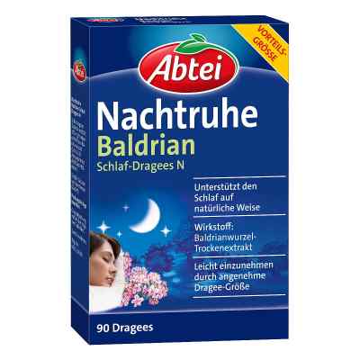Abtei Nachtruhe Baldrian Schlaf-dragees N 90 szt. od Omega Pharma Deutschland GmbH PZN 14254299
