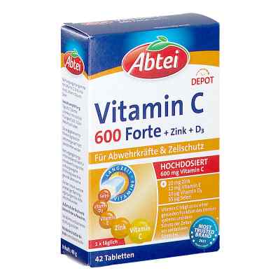 Abtei Vitamin C6 00 Forte Tabletten Titandioxidfr. 42 szt. od Perrigo Deutschland GmbH PZN 17908376