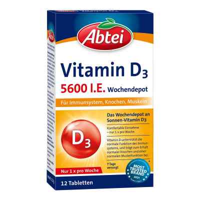 Abtei Witamina D3 5.600 Tabletki  12 szt. od Omega Pharma Deutschland GmbH PZN 10303552
