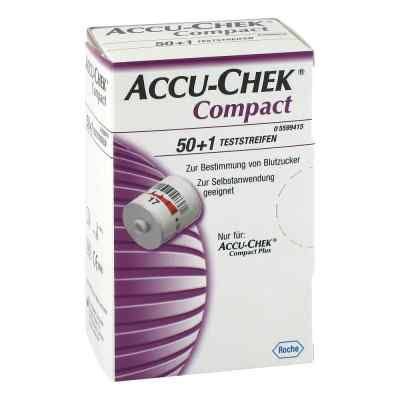 Accu Chek Compact Plus Glucose Teststreifen 50 szt. od actiPart GmbH PZN 04498250