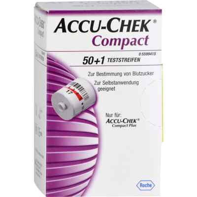 Accu Chek Compact Teststreifen 50 szt. od axicorp Pharma GmbH PZN 01223038