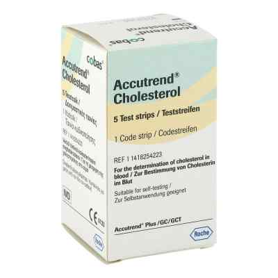 Accutrend Cholesterol Teststreifen 5 szt. od Roche Diagnostics Deutschland Gm PZN 01471641