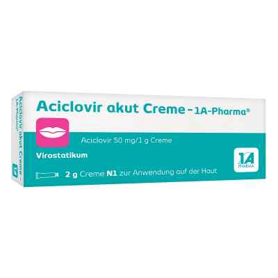 Aciclovir akut Creme 1a Krem na opryszczkę 2 g od 1 A Pharma GmbH PZN 01664245