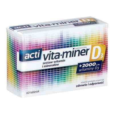 Acti Vita-miner D3 tabletki 60  od AFLOFARM FARMACJA POLSKA SP. Z O PZN 08301637