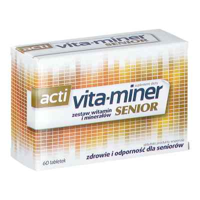 Acti Vita miner Senior tabletki 60  od AFLOFARM FARMACJA POLSKA SP. Z O.O. PZN 08301851