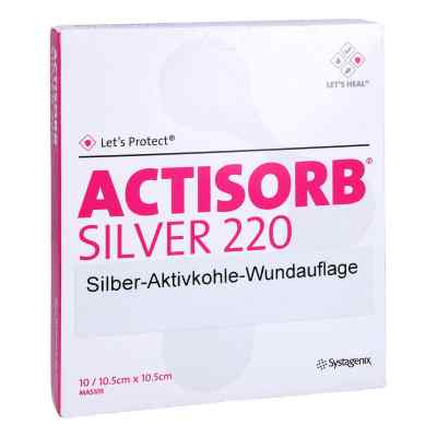 Actisorb 220 Silver 10,5x10,5 cm steril Kompressen