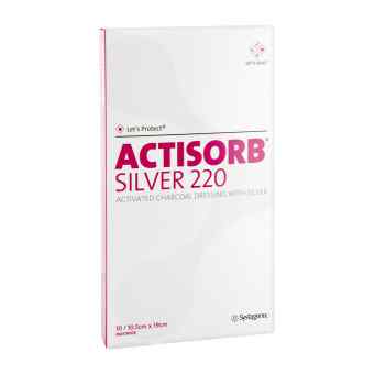 Actisorb 220 Silver 19x10,5 cm steril Kompressen