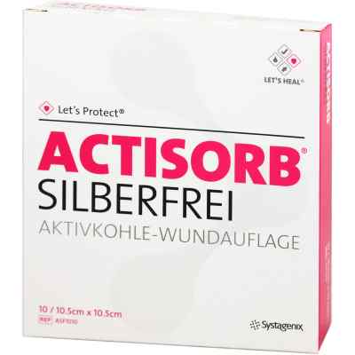 Actisorb Silberfrei 10,5x10,5 cm Kompressen