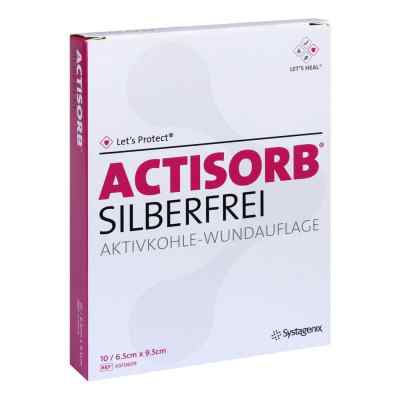 Actisorb Silberfrei 6,5x9,5 cm Kompressen