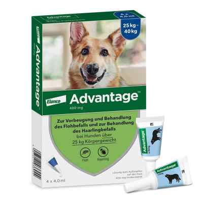Advantage 400 f. Hunde Einzeldosispip. 1X4 szt. od Elanco Deutschland GmbH PZN 00334178