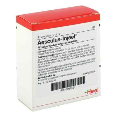 Aesculus Injeele 1,1 ml 10 szt. od Biologische Heilmittel Heel GmbH PZN 00017561
