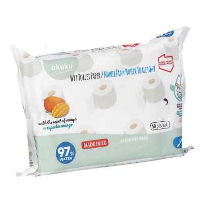 AKUKU Nawilżany Papier toaletowy o zapachu mango A0030