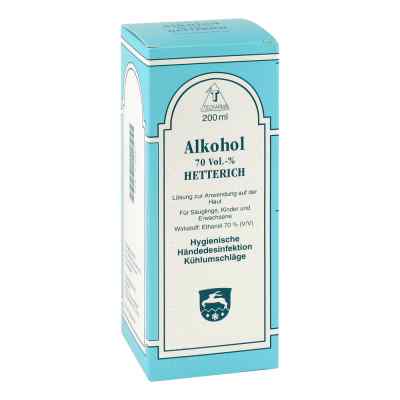 Alkohol 70% V/v Hetterich roztwór