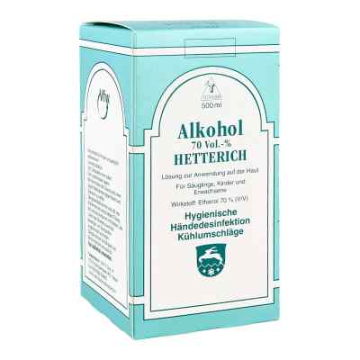 Alkohol 70% V/v Hetterich 500 ml od Teofarma s.r.l. PZN 04769683