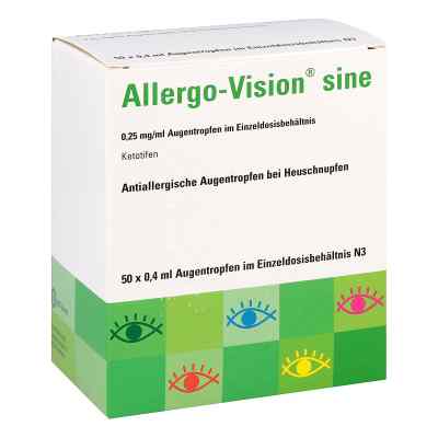 Allergo-vision sine 0,25 mg/ml krople do oczu 50X0.4 ml od OmniVision GmbH PZN 10037725