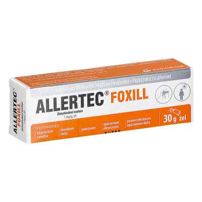Allertec Foxill żel 1  od ZAKŁ. FARMACEUTY. POLPHARMA S.A. ODDZIAŁ MEDANA W  PZN 08306325