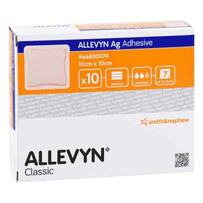 Allevyn Ag Adhesive 10x10 cm Wundverband 10 szt. od Avitamed GmbH PZN 12414379