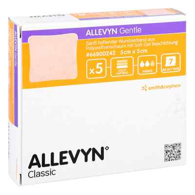 Allevyn Gentle 5x5cm Verband 5 szt. od Smith & Nephew GmbH PZN 06087367