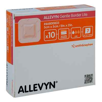 Allevyn Gentle Border Lite 5x5cm Verband 10 szt. od Smith & Nephew GmbH PZN 09431196