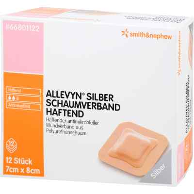 Allevyn Silber Schaumverband 7x8 cm haftend