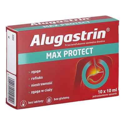 Alugastrin Max Protect saszetki 10  od BIOFARMA PZN 08304932