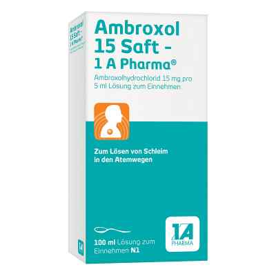 Ambroxol 15 Saft 1a Pharma 100 ml od 1 A Pharma GmbH PZN 03201319