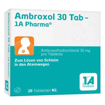 Ambroxol 30 Tab 1a Pharma Tabl. 20 szt. od 1 A Pharma GmbH PZN 03201609