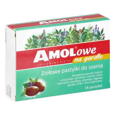 Amolowe Na Gardło Pastylki do ssania ziołowe