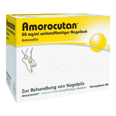 Amorocutan 50 mg/ml wirkstoffhaltiger lakier do paznokci 6 ml od DERMAPHARM AG PZN 10050559