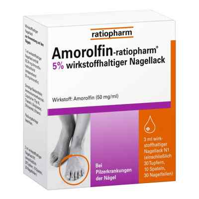 Amorolfin-ratiopharm 5%  5 ml od ratiopharm GmbH PZN 09199196