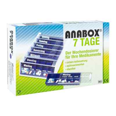 Anabox 7 Tage Wochendosierer blau 1 szt. od WEPA Apothekenbedarf GmbH & Co K PZN 02528432