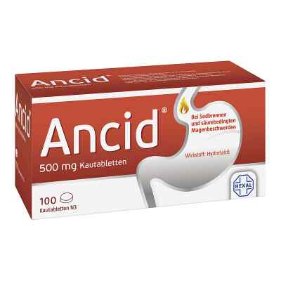 Ancid 500 mg Kautabl. 100 szt. od Hexal AG PZN 00838335