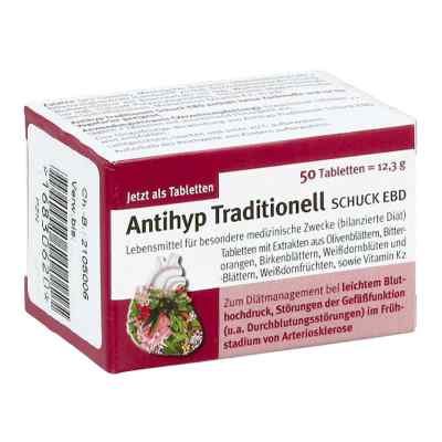 Antihyp Traditionell Schuck Ebd Tabletten 50 szt. od SCHUCK GmbH Arzneimittelfabrik PZN 16830620