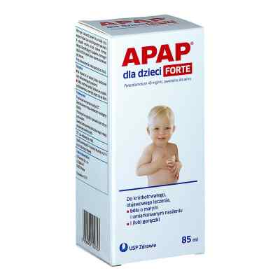 Apap dla dzieci Forte zawiesina doustna 85 ml od LABORATÓRIOS BASI – INDÚSTRIA FARMACEUTICA, S.A PZN 08301310