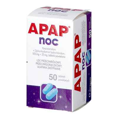 Apap Noc 50 tabletek 50  od US PHARMACIA SP. Z O.O. PZN 08300113