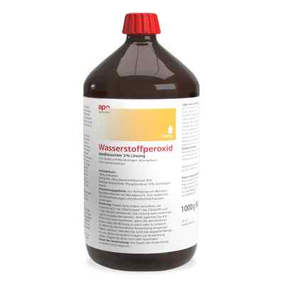 Apodiscounter nadtlenek wodoru roztwór 3%  1000 g od apo.com Group GmbH PZN 18650135