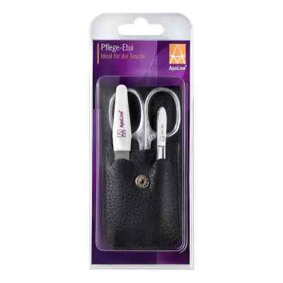 Apoline Manicure Etui 3teilig schwarz