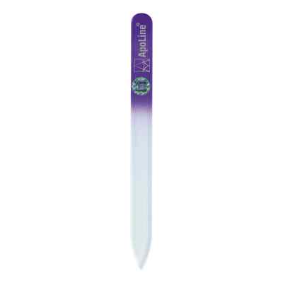 Apoline Nagelfeile Glas 14 cm lila