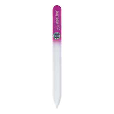 Apoline Nagelfeile Glas 14 cm pink