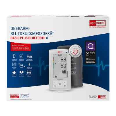 Aponorm Blutdruck Messgerät Basis Plus Bt Oberarm 1 szt. od WEPA Apothekenbedarf GmbH & Co K PZN 12393714