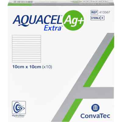 Aquacel Ag+ Extra 10x10 cm Kompressen