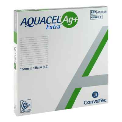 Aquacel Ag+ Extra 15x15 cm Kompressen