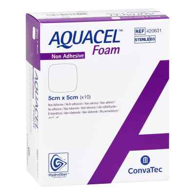 Aquacel Foam nicht-adhäsiv 5x5 cm Verband