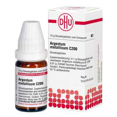 Argentum Metallicum C 200 Globuli 10 g od DHU-Arzneimittel GmbH & Co. KG PZN 04204478