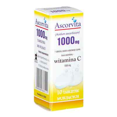 Ascorvita tabletki musujące 10  od NATUR PRODUKT PHARMA SP. Z O.O. PZN 08302583