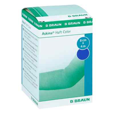 Askina Haftbinde Color 8cmx4m blau 1 szt. od B. Braun Melsungen AG PZN 08752969