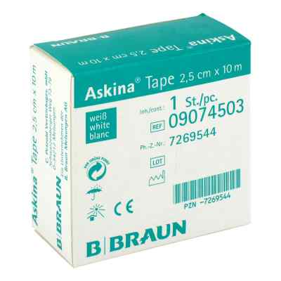 Askina Tape Pfl.10mx25cm plaster biały nieelastyczny 1 szt. od B. Braun Melsungen AG PZN 07269544